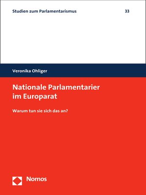 cover image of Nationale Parlamentarier im Europarat